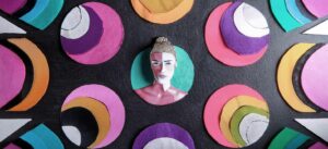 bienestar, rostro, colores,