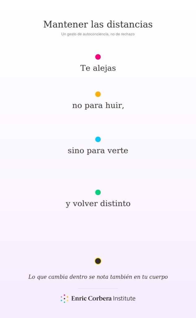 mantener la distancia